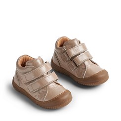 Wheat Bootie Double Velcro Ivalo Patent - Beige